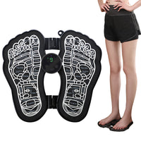 Folding Electric Foot Massager Mat Blood Circulation Leg Muscle Stimulator