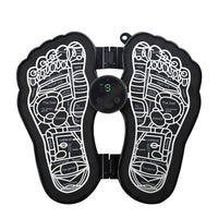 Folding Electric Foot Massager Mat Blood Circulation Leg Muscle Stimulator