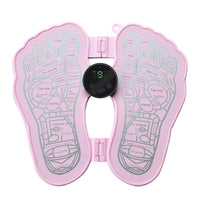 Folding Electric Foot Massager Mat Blood Circulation Leg Muscle Stimulator