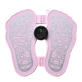 Folding Electric Foot Massager Mat Blood Circulation Leg Muscle Stimulator
