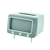 Creative 2 In 1 TV Shape Tissue Box with Mobile Phone Holder Green