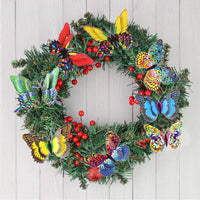 50Pcs Double-layer Simulation Butterfly Garden Stake Decor Outdoor Yard Lawn Ornaments