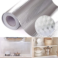 2 Rolls Kitchen Foil Oil Proof Self Adhesive Stove Sticker Wallpaper