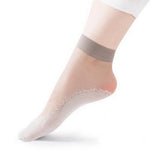 10 Pairs of Women Silky Sole Socks for Daily-Black + Grey