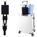 Black Travel Luggage Suitcase Strap with Pouch
