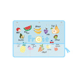 Interesting Blue Fruit Printed Car Sunshade with Mesh Pocket