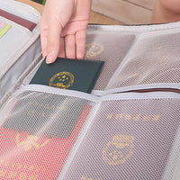 1 or 2Pcs Document Storage Bag Certification Organiser Travel Handbag with Lock