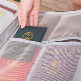 1 or 2Pcs Document Storage Bag Certification Organiser Travel Handbag with Lock