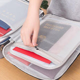 1 or 2Pcs Document Storage Bag Certification Organiser Travel Handbag with Lock