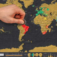 Large Travel Scratch Off Visited Countries Map