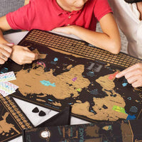 Large Travel Scratch Off Visited Countries Map