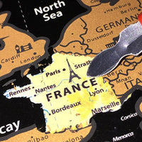 Large Travel Scratch Off Visited Countries Map