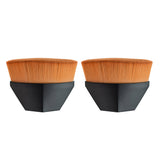 2Pcs Makeup Brushes Seamless Foundation Brushes with Storage Cases