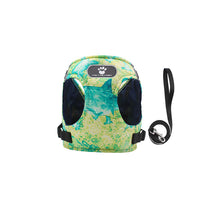 Colour Ocean Pattern Printed Pet Harness Dog Leash Set