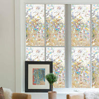 Bathroom Privacy Window Films Glass Effect Design Casement Stickers