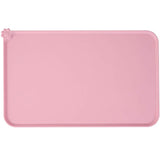Non Slip Pet Feeding Placemat Dog Cat Feeder Bowl Dish Place Mat Pink
