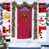 Christmas Porch Sign-Double Santa