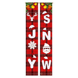 Christmas Porch Sign-Snowflake + Santa