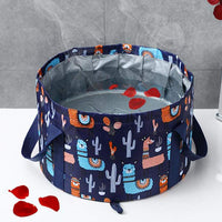 Collapsible Pedicure Foot Baths Bucket Set Portable Travel Camp Laundry Bucket