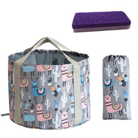 Collapsible Pedicure Foot Baths Bucket Set Portable Travel Camp Laundry Bucket