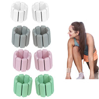 1Pair Adjustable Wrist Ankle Weight Bangles Wearable Fitness Training Bangles