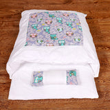 Japanese-Style Cat Bed Sleeping Bag with Pillow Purple-M