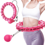 24 Knots Fitness Hula Hoop Detachable Weighted Hoops