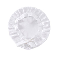 Women's 100% Mulberry Silk Sleep Hair Hat Care Sleeping Bonnet Night Cap-White