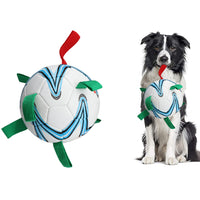 Pet Dog Soccer Ball Toys with Grab Tabs