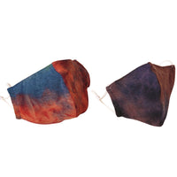 2pcs Reusable Tie Dye Face Mask Breatheable Face Mask Fashion Accessories for Women Men