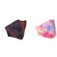 2pcs Reusable Tie Dye Face Mask Breatheable Face Mask Fashion Accessories for Women Men