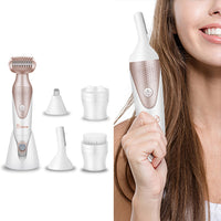5 in 1 Electric Hair Remover Face Cleansing Brush Body Hair Remover for Women