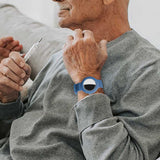 Silicone Airtag Wristband Blue