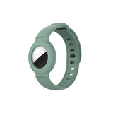 Silicone Airtag Wristband Green