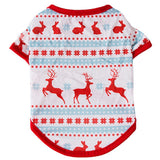 Elk Christmas Pet T-Shirt Pet Dog Cute Clothing Christmas Cute Pet Costume