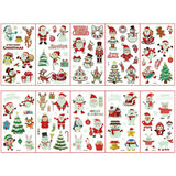 20-Sheets Christmas Luminous Tattoo Stickers