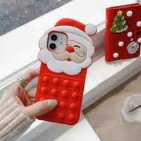 Fidget Anti-Stress Phone Case Chsistmas Decor Santa Claus