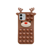 Fidget Anti-Stress Phone Case Chsistmas Decor Elk