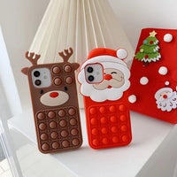 Fidget Anti-Stress Phone Case Chsistmas Decor Elk