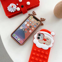 Fidget Anti-Stress Phone Case Chsistmas Decor Elk