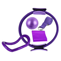 5Pcs Pilates Ring Yoga Exercise Ball Set with Resistance Band