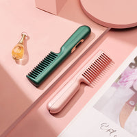 Portable USB Straight Hair Comb Hair Straightener Brush