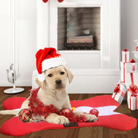 Christmas Dog Pet Bed Pads Bone Shaped