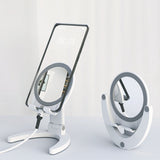 Portable Holder with Mirror Folding Beauty Desktop Stand