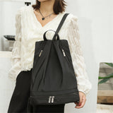 Multifunctional Dry and Wet Separated Swimming Bag Backpack Sport Bag Black