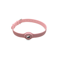 2 Pcs Pet Collar with AirTag Containers Dark Blue and Pink