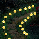 10 in 1 Outdoor Solar Bubble Ball String Lights-Warm Light