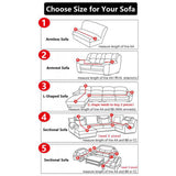 Sofa Cover Couch Slipcover Fleece Stretch Sofa Protector-Coffee