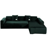 Sofa Cover Couch Slipcover Fleece Stretch Sofa Protector-Green