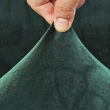 Sofa Cover Couch Slipcover Fleece Stretch Sofa Protector-Green